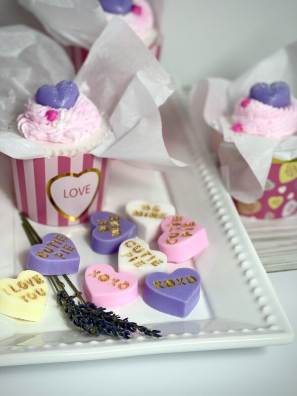Lavender Kisses Farm cupcake soap