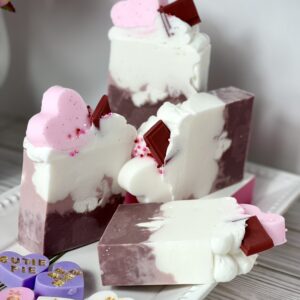 Lavender Kisses Farm Latte Valentines Soap