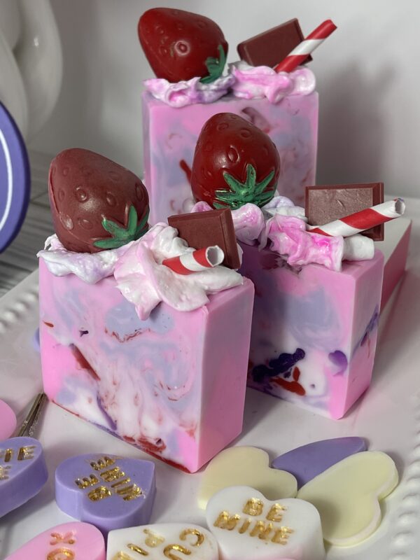 Lavender Strawberry Milkshake Soap 2