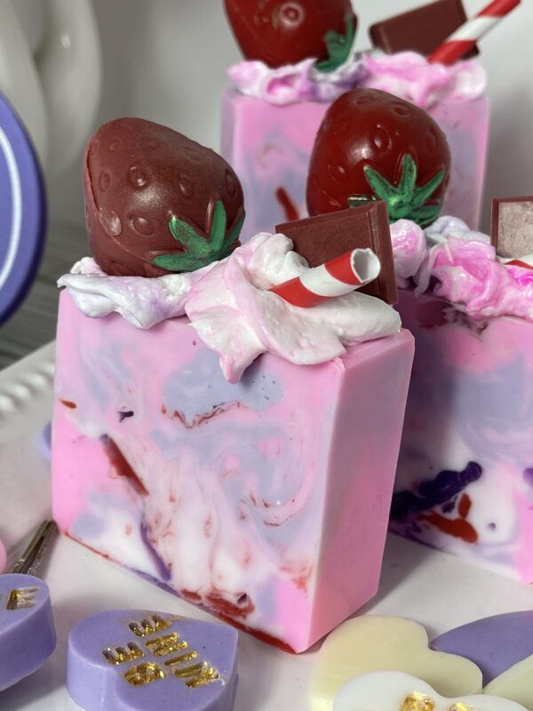 Lavender Strawberry Milkshake Soap