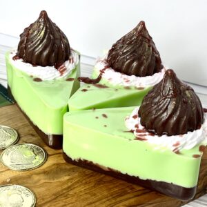 Lavender Minty Latte Soap Slice