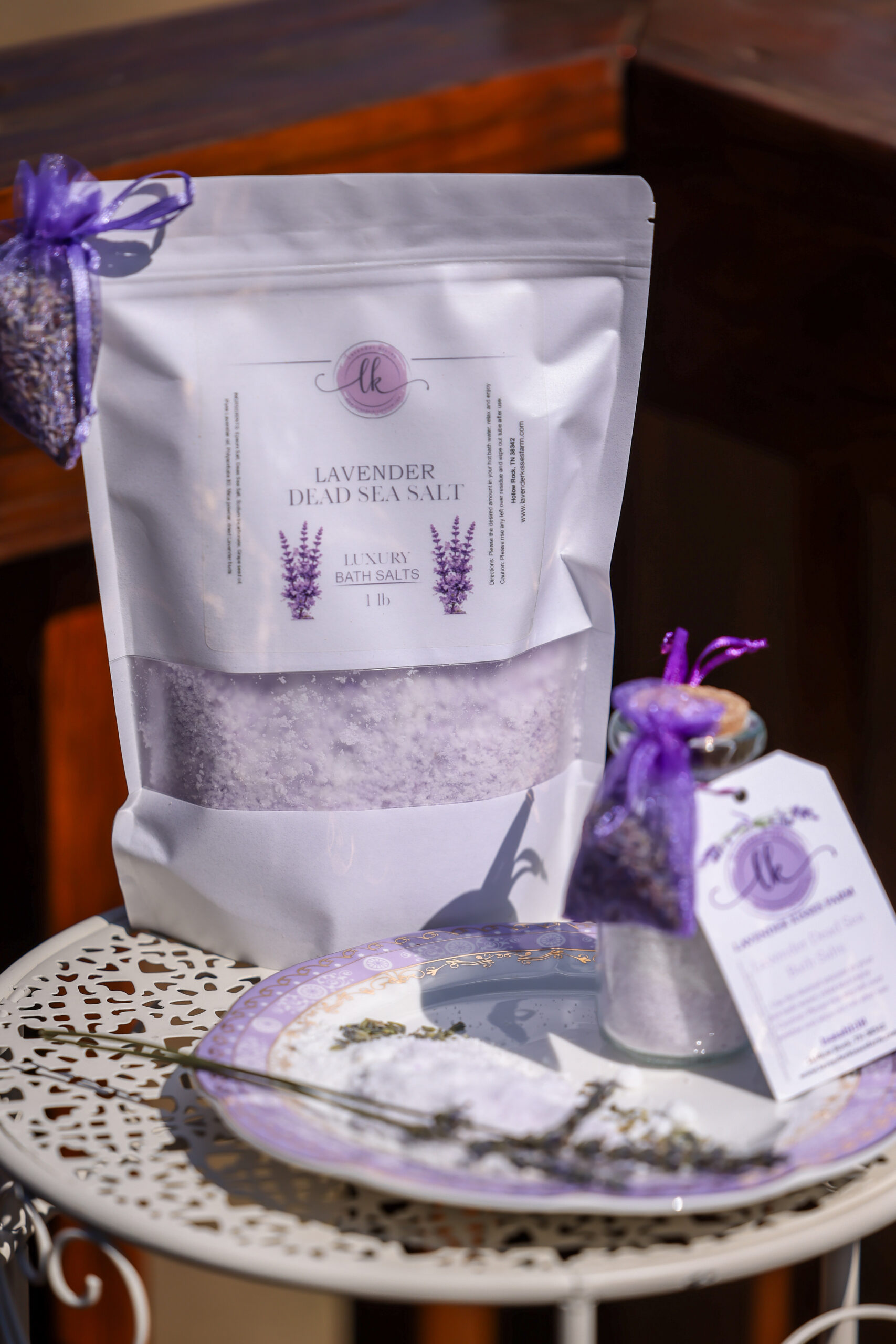 Lavender Kisses Farm Lavender Dead Sea Bath Salts