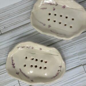 Lavender Kisses Farm Pottery Soap Dish