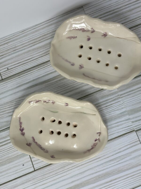Lavender Kisses Farm Pottery Soap Dish