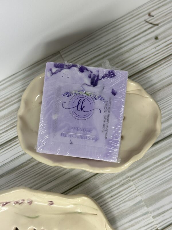Lavender Kisses Farm Pottery Soap Dish