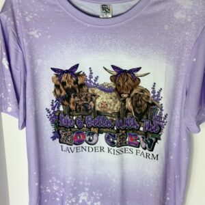 Lavender Kisses Farm Moo Crew T-Shirts with our Highland Cows